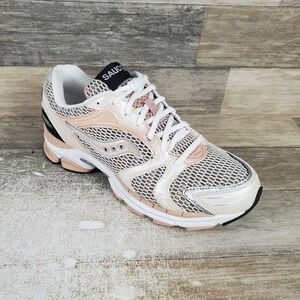 Saucony ProGrid Triumph 4 Shoes Mens 8 / Womens 9.5 Cream Tan Mesh